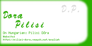 dora pilisi business card